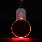 Acrylic LED Keychain – RGB Light Up Key Pendant for DIY Wedding Decor Gifts