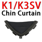 Motorcycle Helmet Chin Curtain – Windproof Wind Deflector for Shoei and AGV