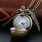 Vintage Gold Fairy Ball Quartz Pocket Watch – Pendant Necklace Gift