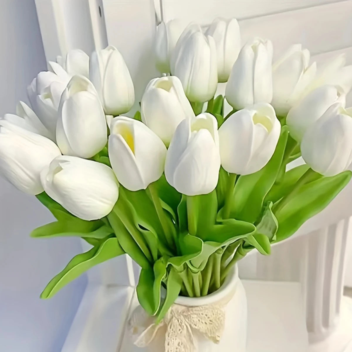 Real Touch Artificial Tulip Flowers – Decorative Floral Bouquets for Weddings
