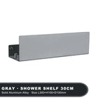 Aluminum Bathroom Shelf – Wall Mounted Storage Rack for Shower and Kitchen