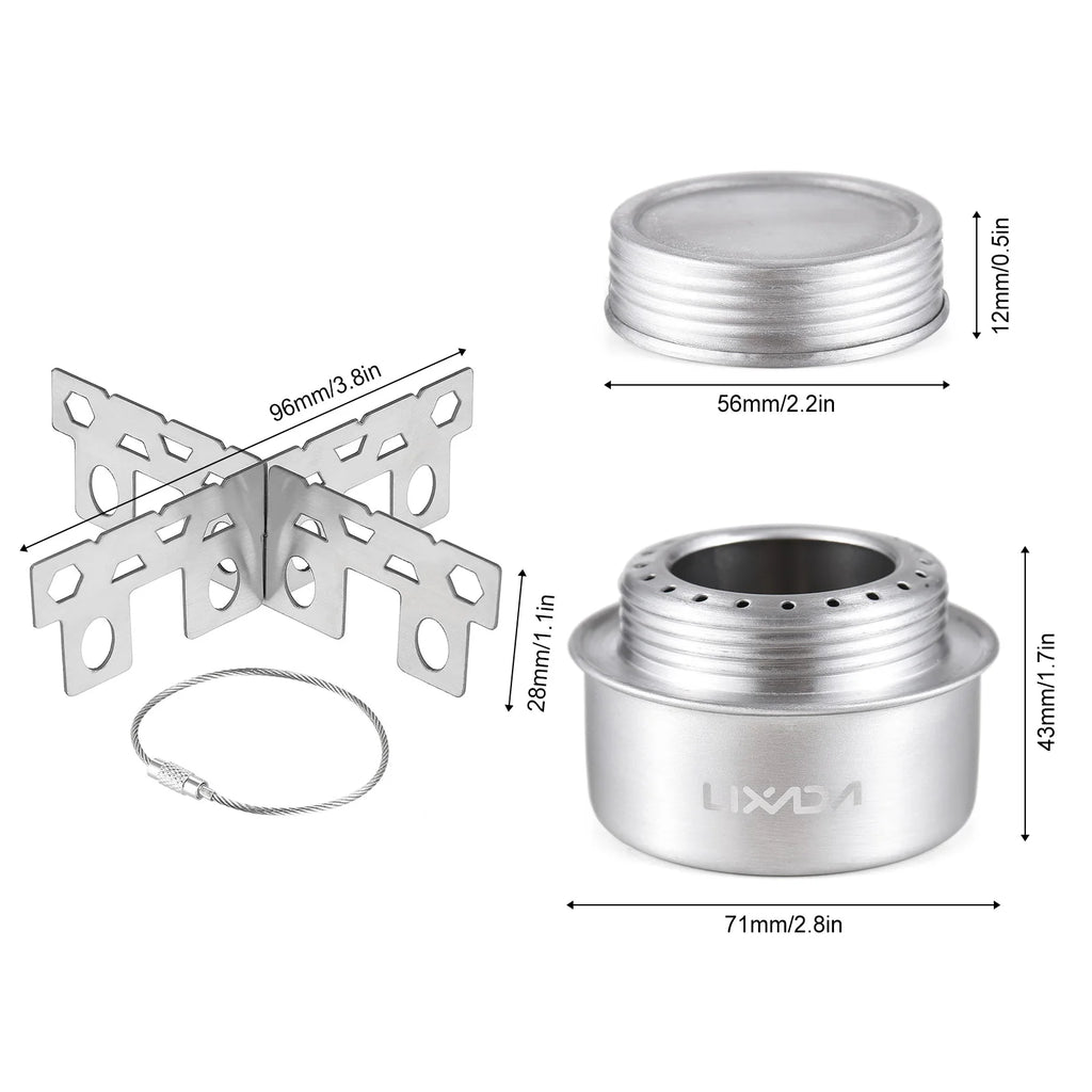 Portable Alcohol Stove Windshield – Ultralight Aluminum for Camping Hiking