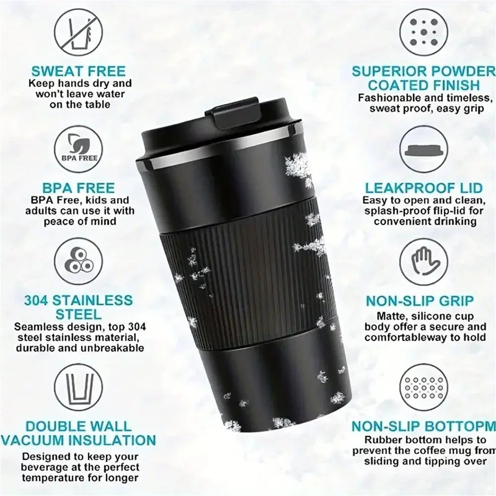 Stainless Steel Vacuum Insulated Mug – Leak-Proof Travel Cup for Outdoor Sports