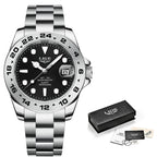 Luxury Steel Quartz Watch – Waterproof Military Sport Accessory for Men