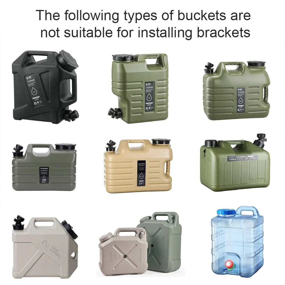 Folding Water Bucket Stand – Portable Metal Frame for Camping and Picnics