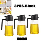 Oil Spray Bottle – Kitchen Vinegar Sprayer for BBQ Cooking and Baking