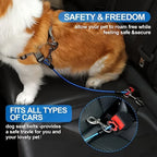 Chew-Proof Dog Car Harness – Durable Safety Seat Belt for Travel