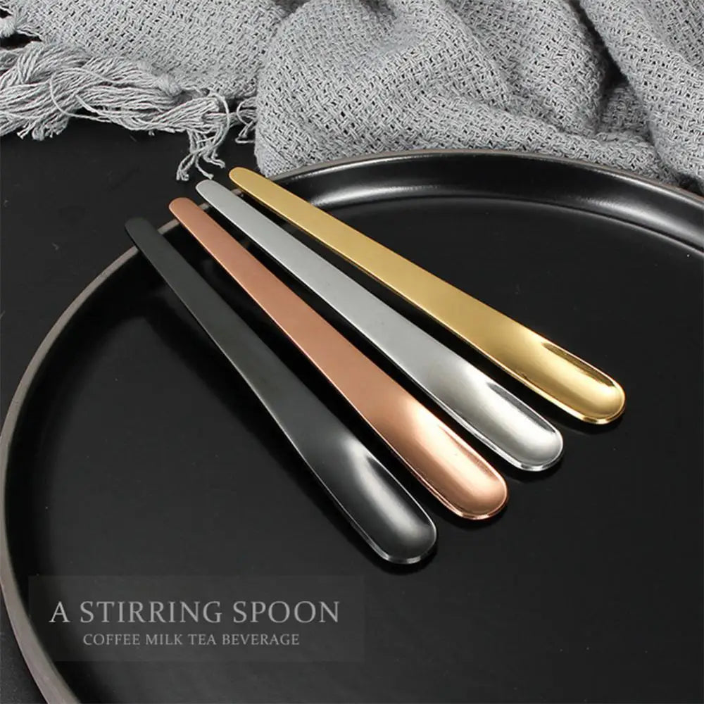 Stainless Steel Espresso Spoons – Small Demitasse Silverware for Coffee Shops