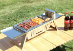 Portable Charcoal Barbecue Grill – Folding Stainless Steel Stove for Outdoor BBQ