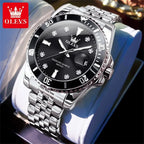 Stainless Steel Quartz Watch – Luminous Calendar Wristwatch for Business Men
