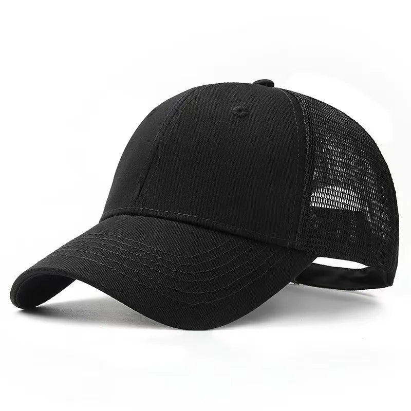 Oversized Cotton Baseball Cap – Adjustable Large Fit for Men and Women