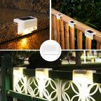 Warm White Solar LED Step Light – Waterproof Outdoor Lamp for Garden Patio