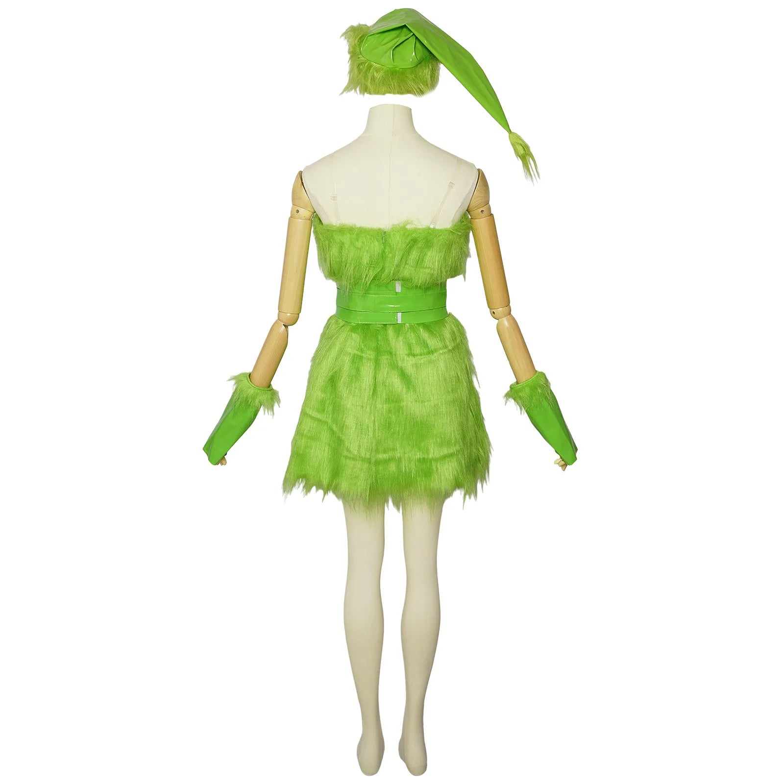 Furry Green Monster Costume – Adult Cosplay Outfit for Christmas Halloween