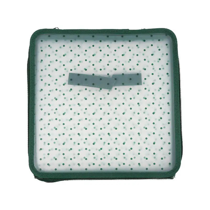 64-Grid Christmas Ornament Storage Box – Foldable PP Organizer for Holiday Decor