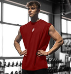 Mens Sleeveless Sports Tank – Quick-Dry Breathable Vest for Gym Training