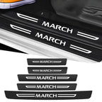Carbon Fiber Door Sill Protectors – Threshold Trim for Nissan March