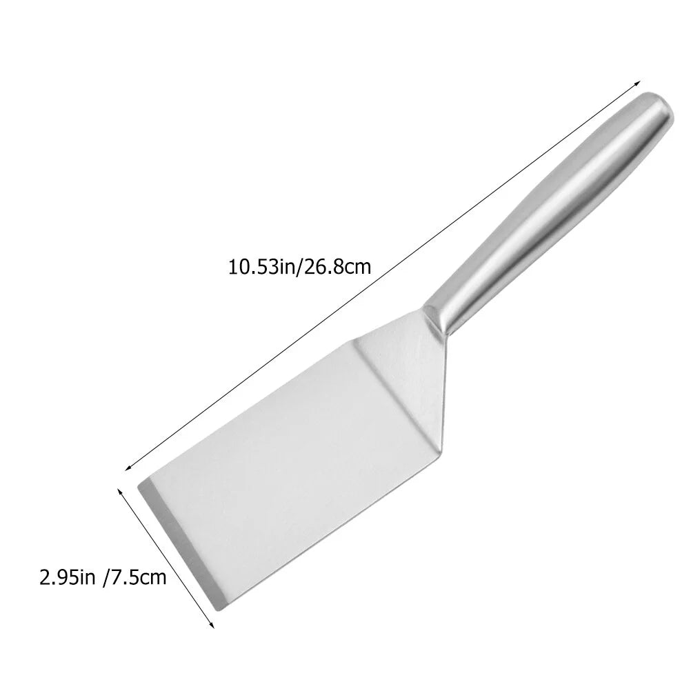 Stainless Steel Frying Spatula – Durable Kitchen Tool for Steak Cooking