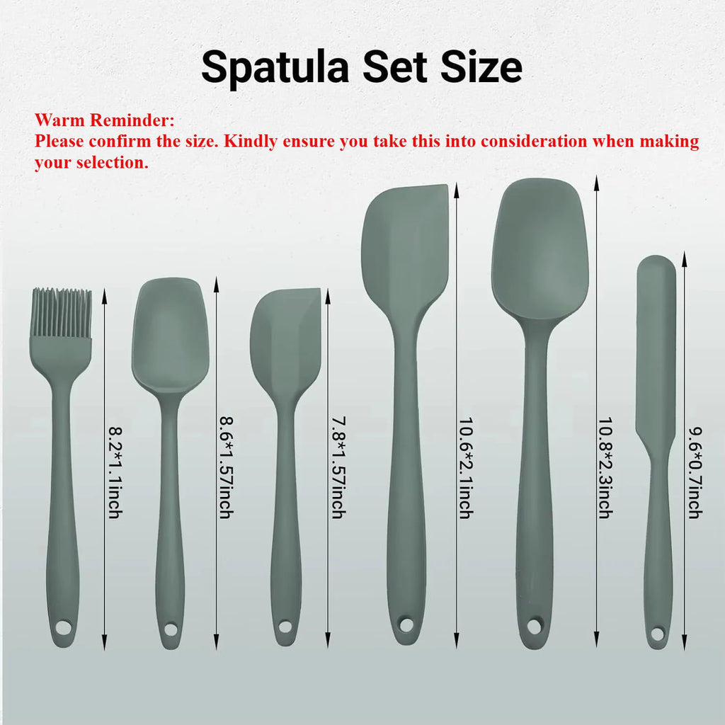 Silicone Spatula Set – Heat Resistant Non-Stick Tools for Baking and Cooking