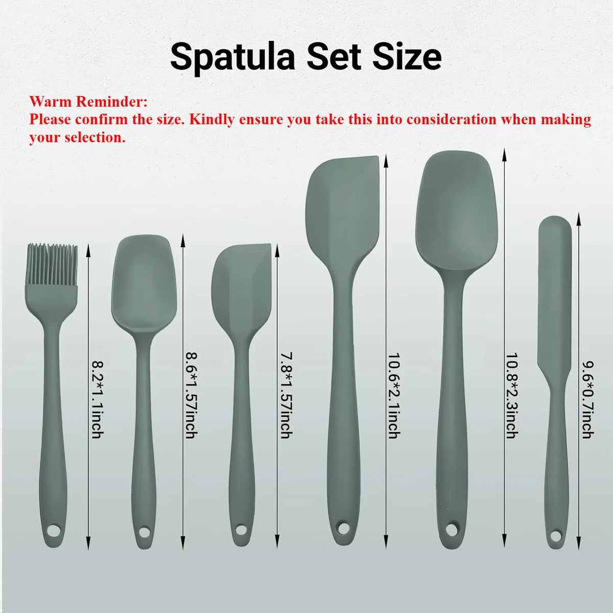 Silicone Spatula Set – Heat Resistant Non-Stick Tools for Baking and Cooking