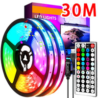 Bluetooth LED Strip Lights – RGB Color Changing Tape for TV Bedroom Lighting