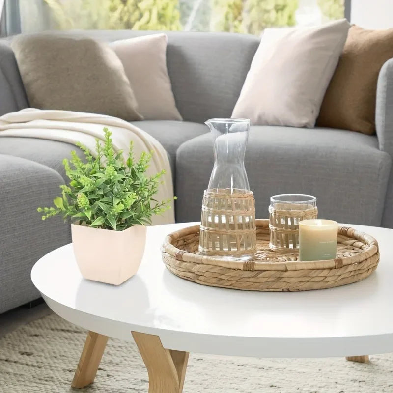 Artificial Potted Bonsai Tree – Realistic Green Plant for Home Office Decor