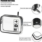 Transparent PVC Travel Toiletry Bag – Waterproof Cosmetic Organizer for Packing