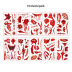 Spider Web Temporary Tattoo Stickers – Waterproof Halloween Face Body Art