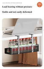 Extendable Metal Cable Tray – Clamp-On Cord Organizer for Office Desk