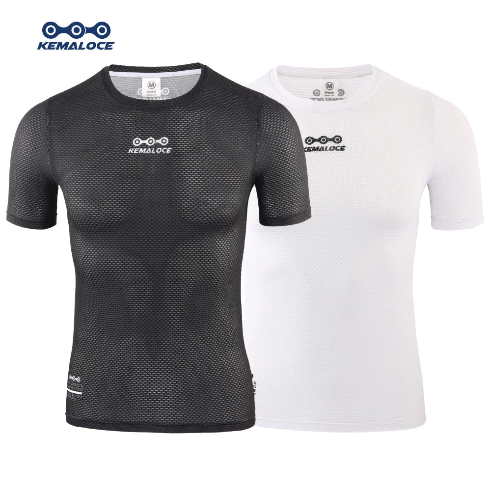 Breathable Mesh Cycling Base Layer – Short Sleeve Undershirt for MTB Biking