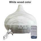Wood Grain Aroma Diffuser – 550ml USB Humidifier for Home Relaxation