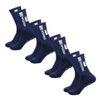 Anti-Slip Athletic Socks – Cotton Grip Crew for Soccer and Basketball