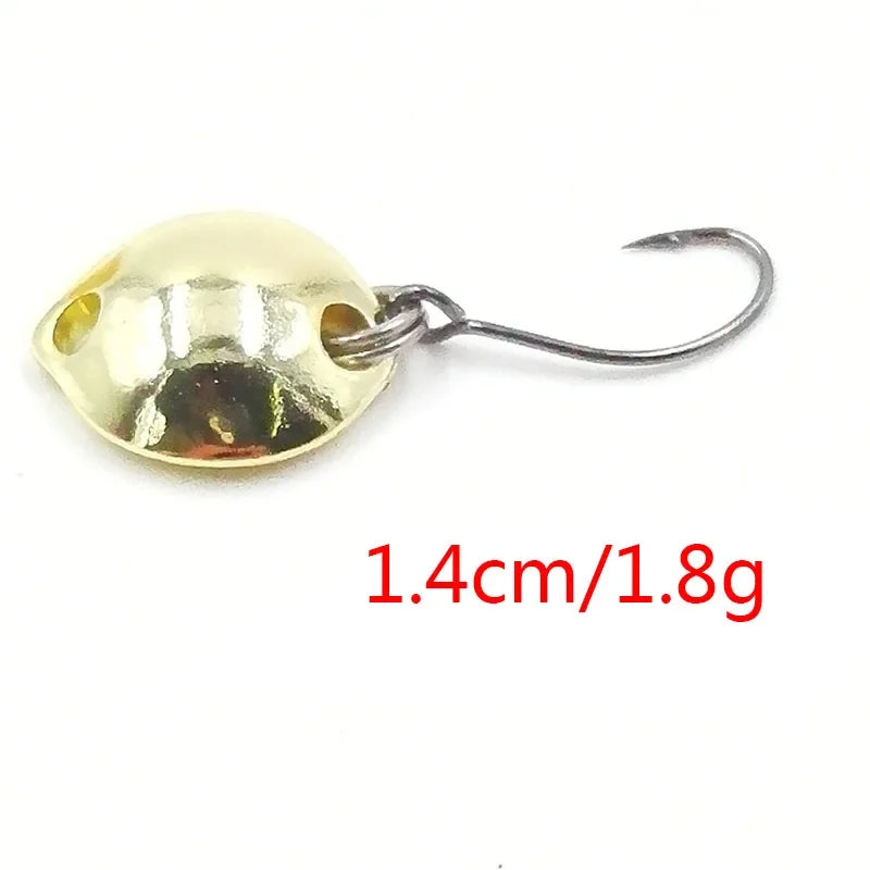 Mini Spoon Spinnerbait – 1.4cm Micro Hard Bait for Trout Fly Fishing