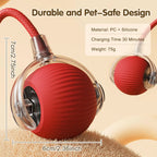 Interactive Rolling Cat Ball – Rechargeable Smart Toy for Pet Exercise