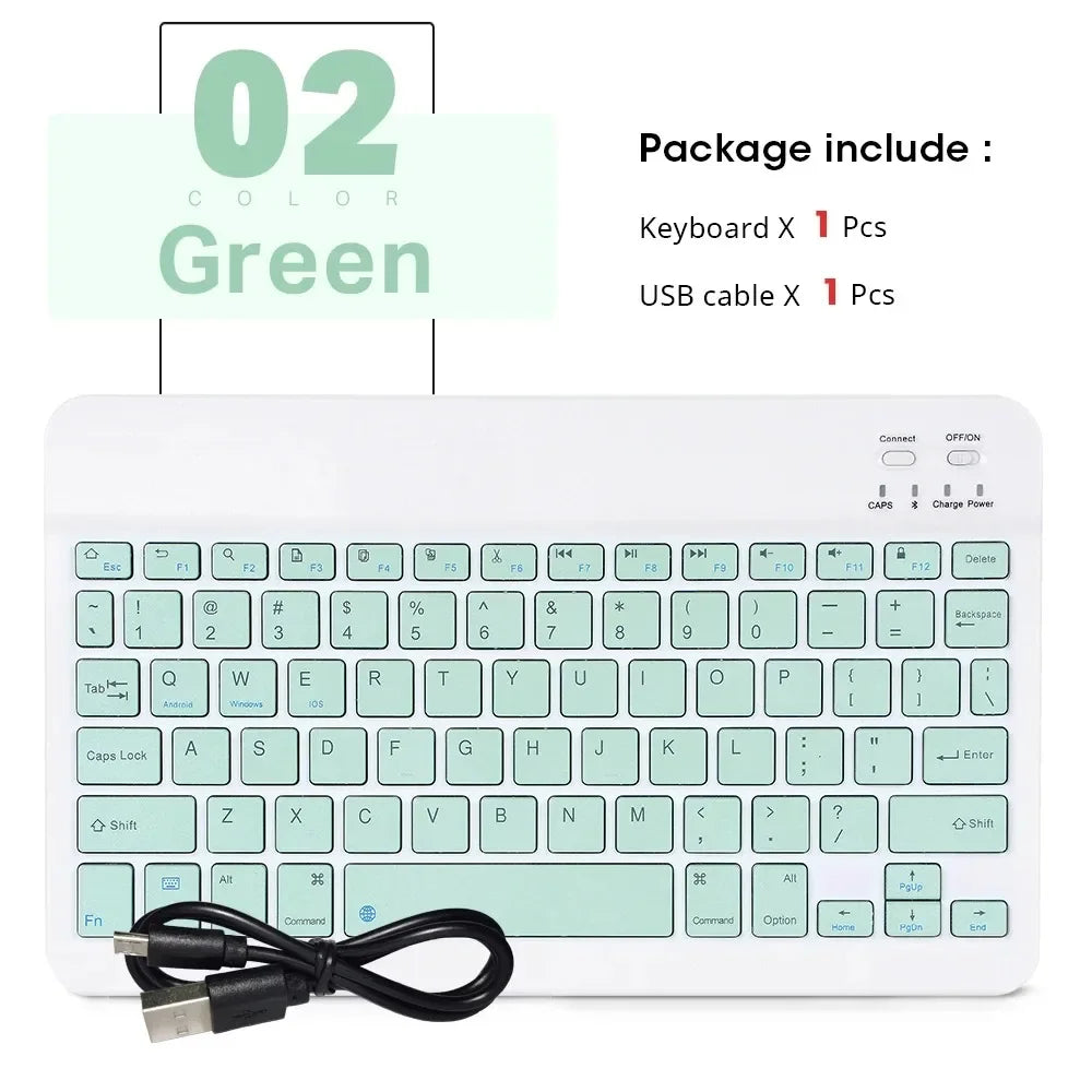 Wireless Bluetooth Keyboard and Mouse Set for iPad and Android Tablets