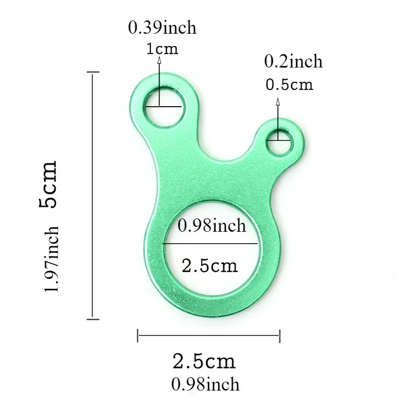 3-Hole Tent Rope Adjusters – Anti-Slip Snail Buckles for Outdoor Camping