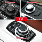 IDrive Multimedia Button Decals – Adhesive Interior Trim for BMW Models