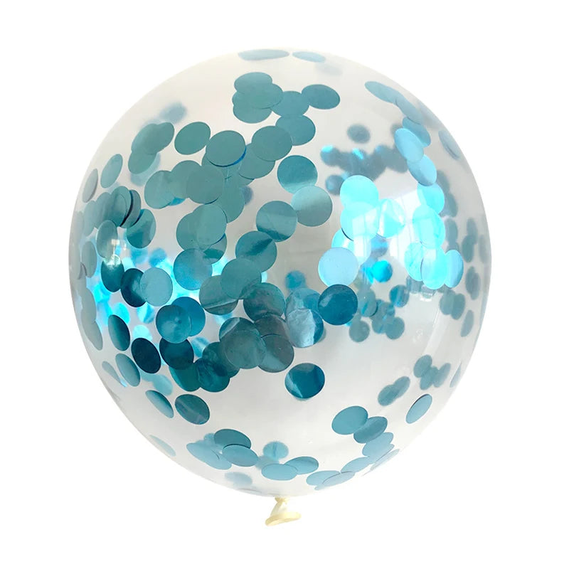 Gold Glitter Confetti Latex Balloons – 12 Inch Decor for Wedding Birthday Party