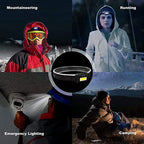 LED COB Headlamp – Waterproof Bright Flashlight for Outdoor Camping and Kids