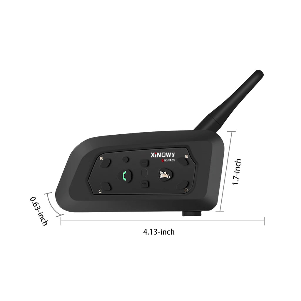 Motorcycle Bluetooth Helmet Intercom – Wireless Headset for Group Riding