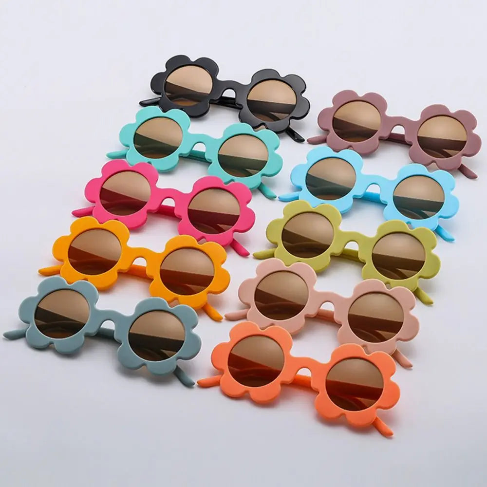 Retro Sunflower Round Sunglasses – Floral Festival Shades for Women