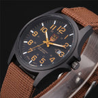 XINEW Nylon Band Quartz Watch – Military Casual Wristwatch for Men