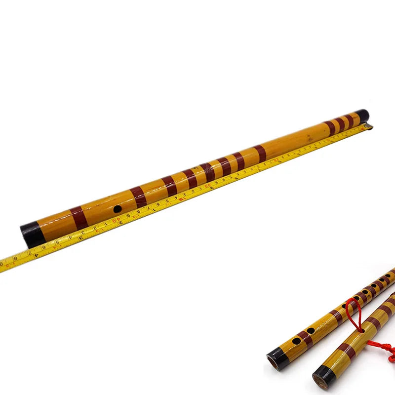 Handmade Bamboo Bansuri Flute – Traditional Wooden Musical Instrument for Decor