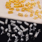 Hollow Out Hair Rings – Metal Jewelry Charms for Braids and Locs