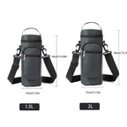 Insulated Oxford Water Bottle Bag – 1L/2L Pouch for Hiking and Summer Travel