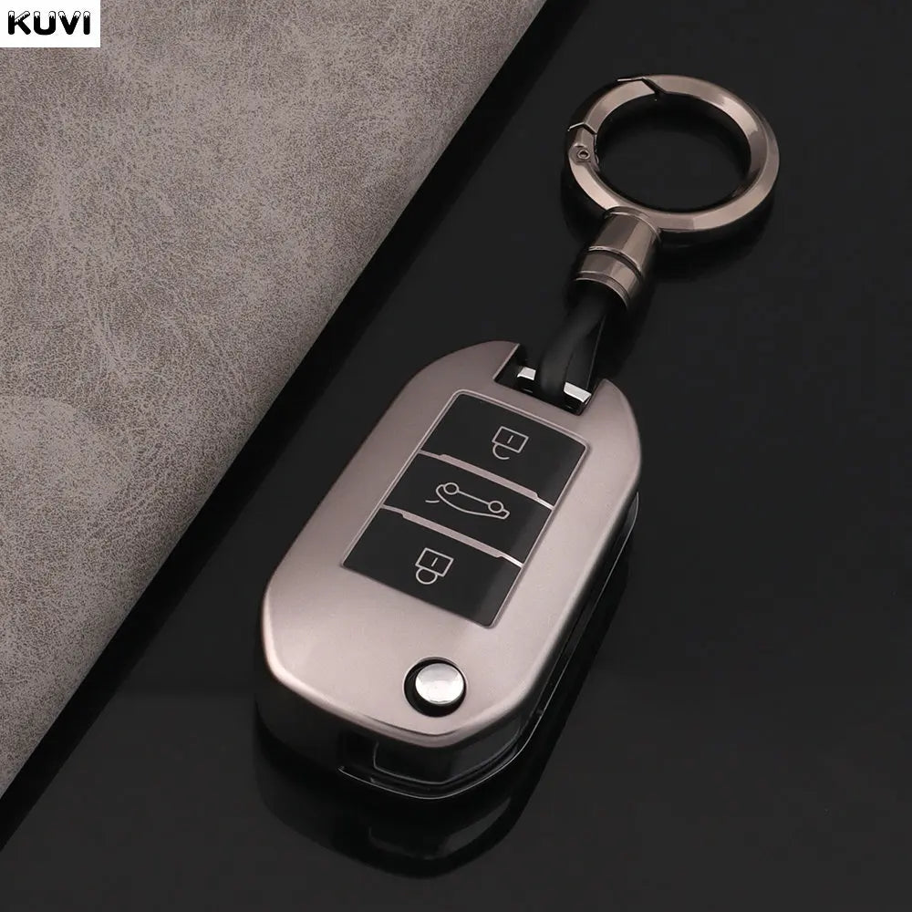 TPU Flip Key Case – Protective Shell for Peugeot and Citroen Car Remotes