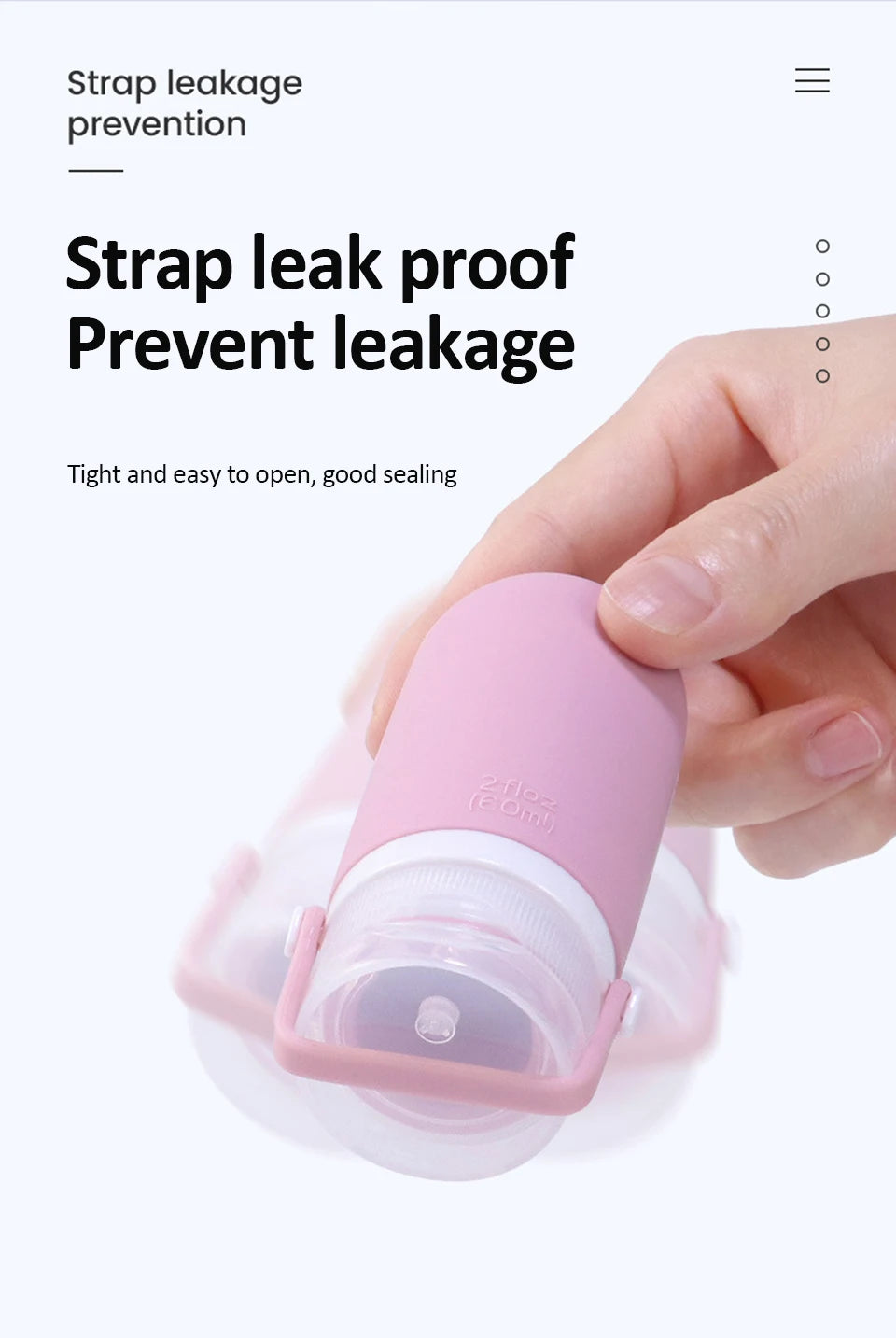 Refillable Silicone Travel Bottles – Leakproof Containers for Toiletries