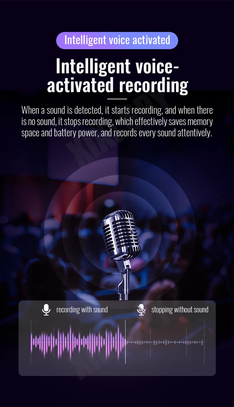 Mini Digital Voice Recorder – Professional Audio Dictaphone for Meetings