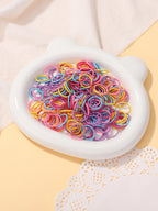 Colorful Nylon Hair Ties – 2cm Elastic Rubber Bands for Baby Girls