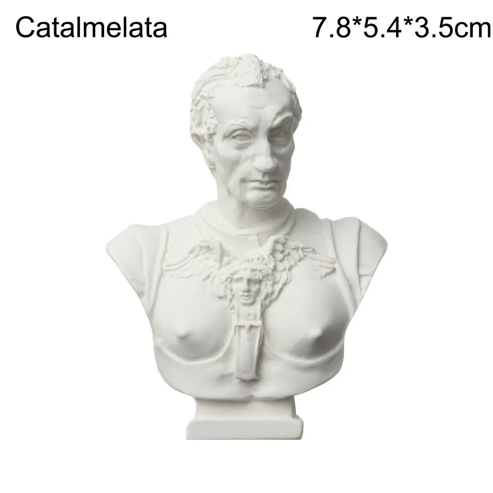 Mini Greek Mythology Bust – Plaster Sculpture for Art Drawing Practice