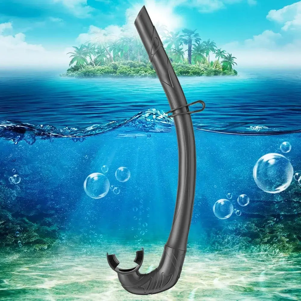 Foldable Silicone Diving Snorkel – Portable Breathable Tube for Freediving